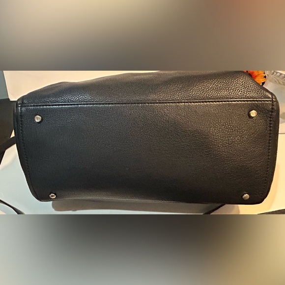 Kate Spade Black Pebble Leather Tote Shoulder bag crossbody - Picture 10 of 11